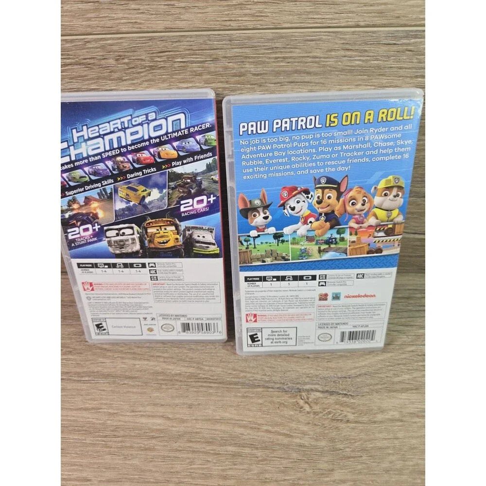 Lot Of 2 Switch Games. Patrol On A Roll! & Cars 3 Driven To Win Nintendo Switch